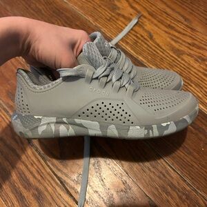 CROCS Gray Sneakers with Camouflage Sole